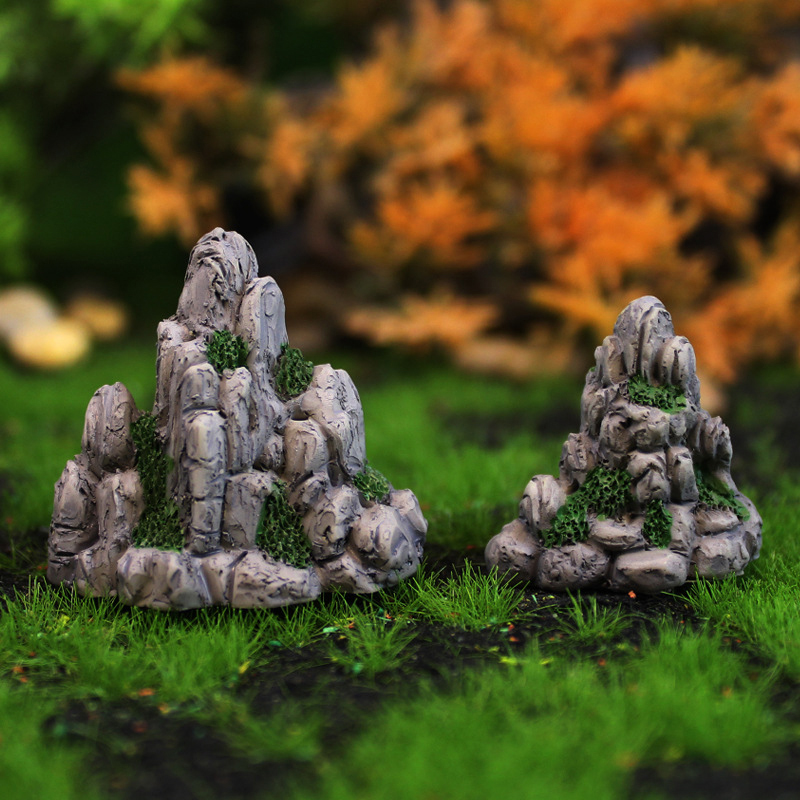 Bonsai Rock Garden - Mini montaña en miniatura de piedra