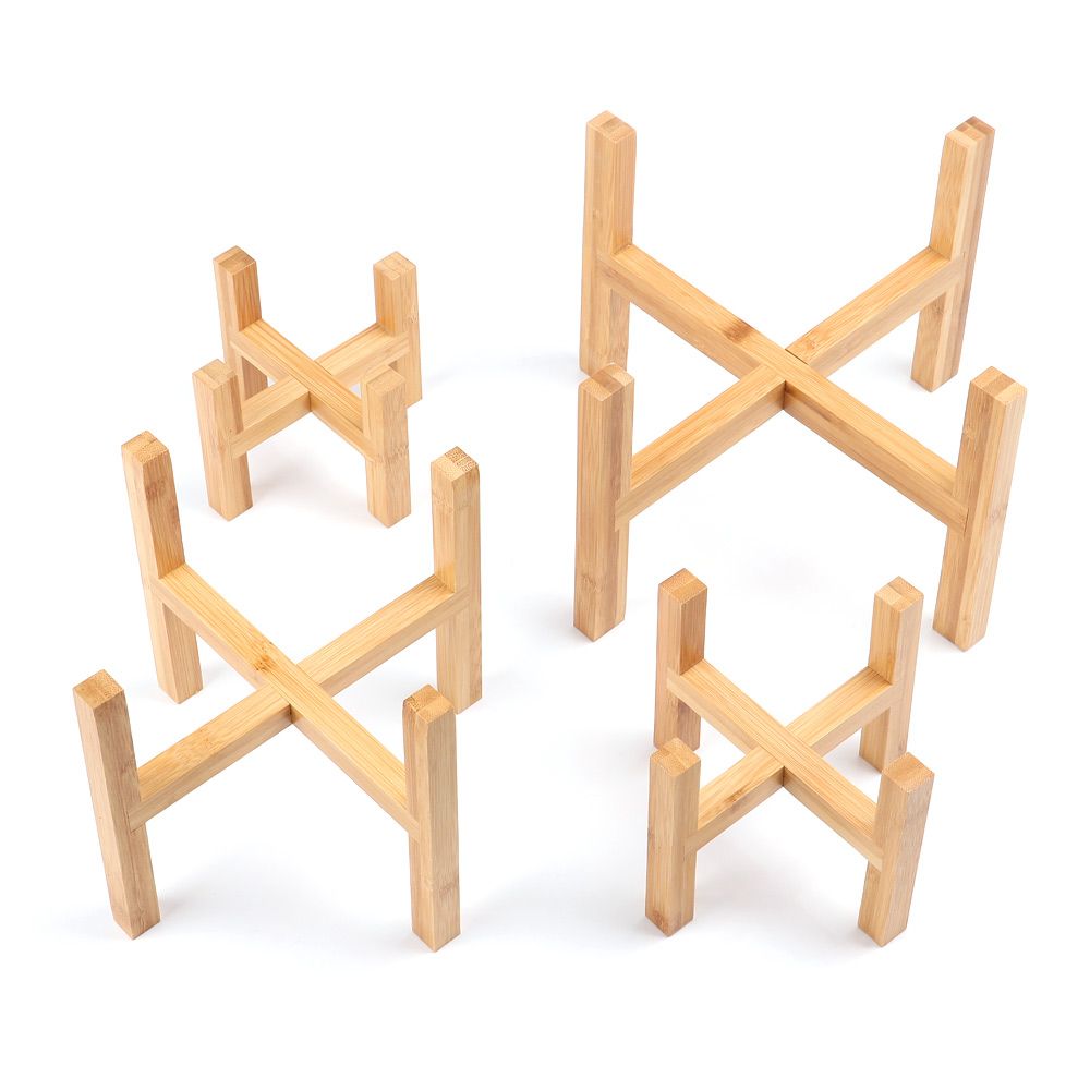 Bonsai Garden Display Stands - Soporte de madera para maceta, soporte