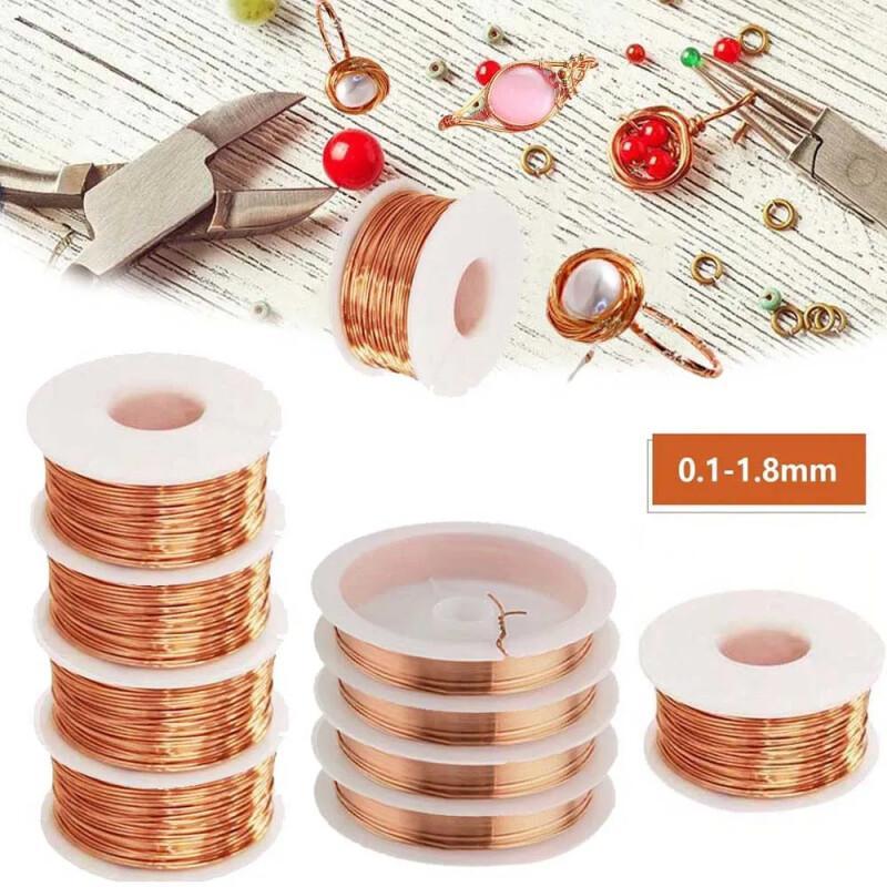 Copper Wire Roll - Cable de cobre desnudo de 10M,