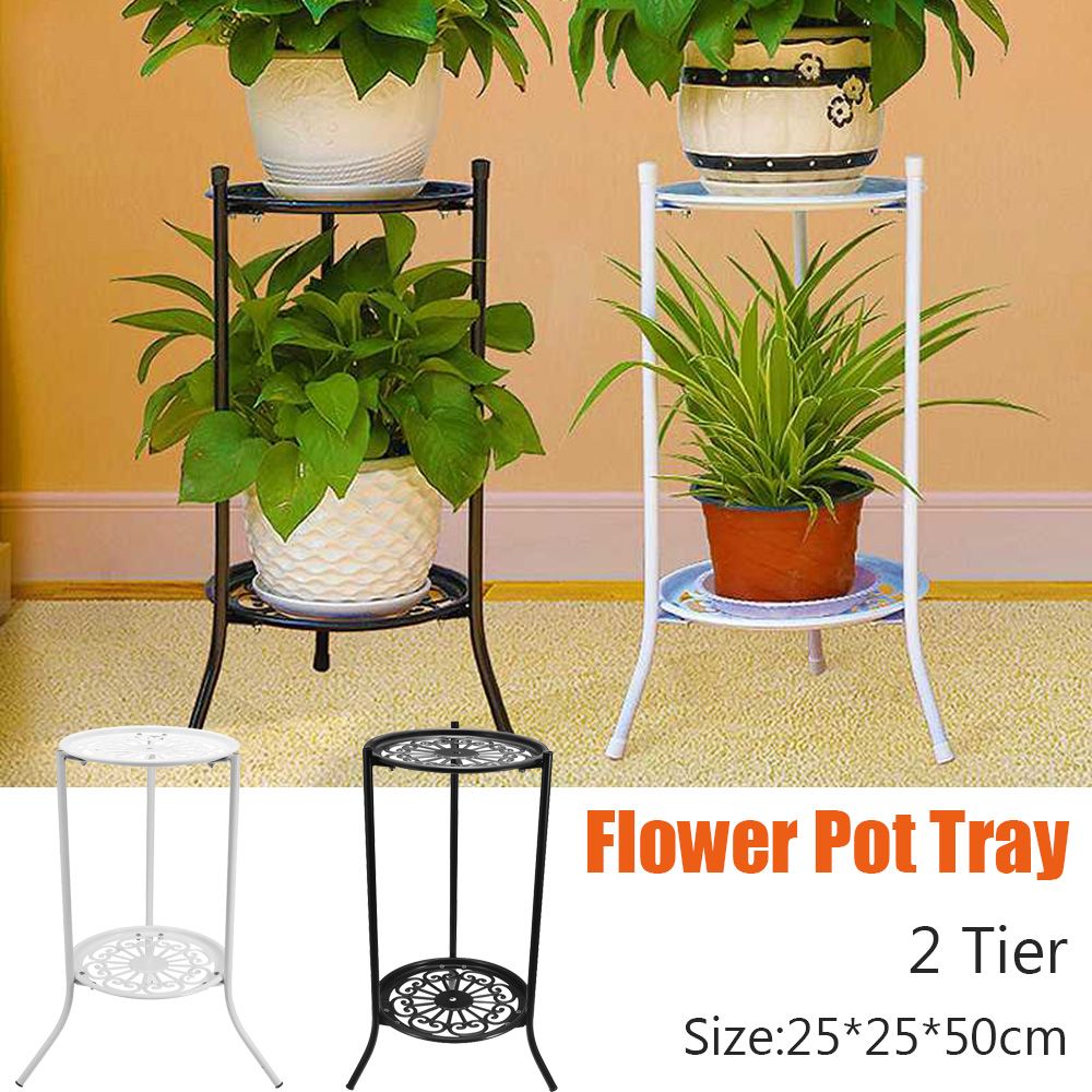 Bonsai Garden Display Stands - Maceta elegante de 2 niveles, soporte