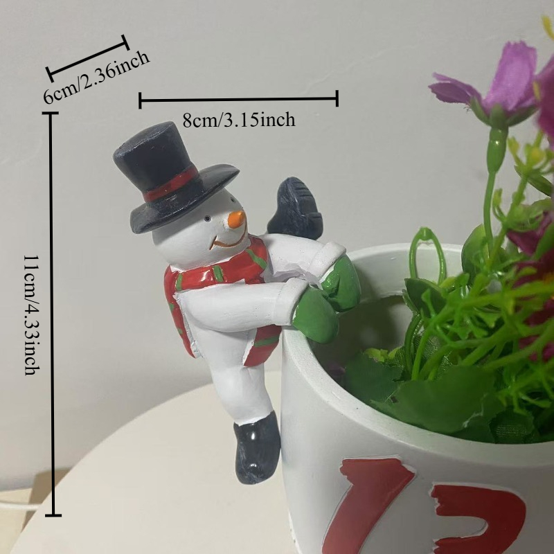 Estatua navideña de muñeco de  - Bonsai Garden Wall reseña y precio