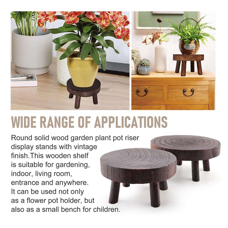 ABHU - Juego de 2 Mini Taburet - Bonsai Garden Display Stands reseña y precio