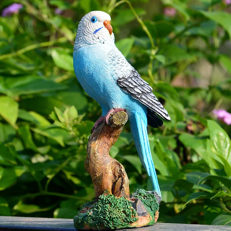 Estatua de Loro de Resina, Ado - Bonsai Garden Wall reseña y precio