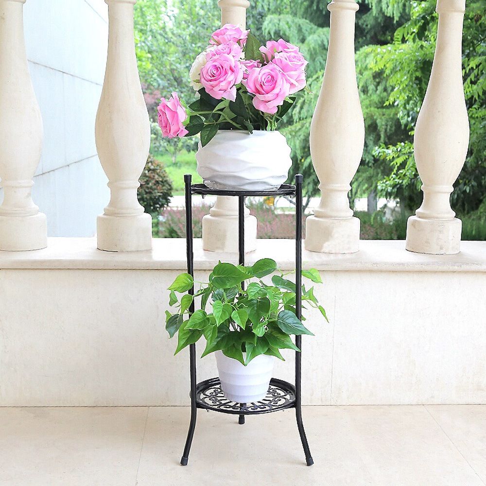 Maceta elegante de 2 niveles,  - Bonsai Garden Display Stands reseña y precio