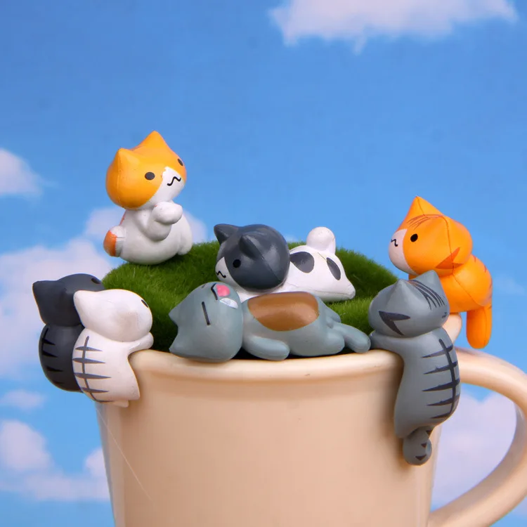 Juego de 6 piezas de gatos de  - First Bonsai Garden reseña y precio