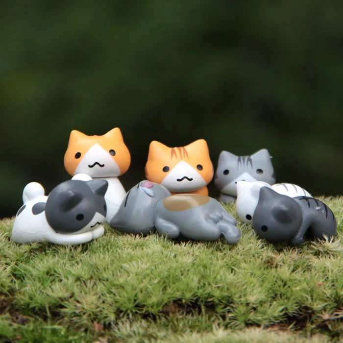 Juego de 6 piezas de gatos de  - First Bonsai Garden reseña y precio